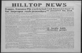 HILLTOP NEWS - LaGrange Collegehome.lagrange.edu/library/hilltop_news_digitized/1962-11-07.pdf · are in authority should be aware of limits and should use a little common sense when