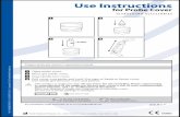 Use Instructions · Use sterile gel between cover and patient. Prepare probe per system’s operational manual. For translations of this instruction, go to . This product is single-use