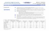 Includes MAX 7000A MAX 7000AE - Deus Ex SiliciumAltera Corporation 1 MAX 7000A Programmable Logic Device Family January 1999, ver. 1.3 Data Sheet A-DS-M7000A-1.3 Includes MAX 7000AE