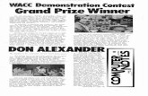 MMX Contest Grand Pme Winner - Altair 8800...MMX Contest Grand Pme Winner Mr. Don Alexander, WA8VNP, of Columbus, Ohio, was named Grand Prize Winner in the MITS World Altair"Com-puter