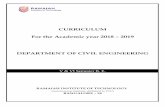 CURRICULUM For the Academic year 2018 2019 ......CURRICULUM For the Academic year 2018 – 2019 DEPARTMENT OF CIVIL ENGINEERING RAMAIAH INSTITUTE OF TECHNOLOGY (Autonomous Institute,