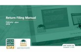 Return Filing Manual - vat.gov.sa · 6 Return Filing Manual 2018 2 NAVIGATE TO VAT RETURN PAGE Once Logged in, 2 Primary Tiles will appear for Tax-Payer, which are “Zakat & Direct