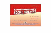 RESEARCH FOUNDATION INTERNATIONAL (INDIA) · 2017-06-06 · RESEARCH FOUNDATION INTERNATIONAL (INDIA) Editor Dharam Vir Contemporary Social Sciences Volume 24, Number 1 (January-March),