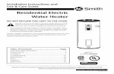 Residential Electric Water Heaterpdf.lowes.com/installationguides/035505002730_install.pdf · 2018-08-13 · factory thermostat se « ng(s), refer to the “Adjus ng Temperature”