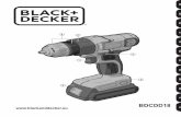BDCDD18 - BLACK+DECKERservice.blackanddecker.fr/PDMSDocuments/EU/Docs//docpdf/bdcdd18n_h1_xj.… · Your BLACK+DECKER BDCDD18 - Drill, Screwdriver has been designed for screwdriving