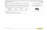 Power Amplifier Module for LTE and 5G AFSC5G35D37 · 2019-06-04 · 3 May 2019 Typical LTE Performance table: table values and condition updated to reflect 1 20 MHz LTE performance