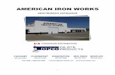 AMERICAN IRON WORKS - topcooilsite.comtopcooilsite.com/wp-content/uploads/2019/04/AMERICAN-IRON-WORKS-Final.pdf · 1 . AMERICAN IRON WORKS . 2019 PRODUCT CATALOGUE . CANADIAN DISTRIBUTOR