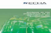 Guidance on the preparation of an application for ... · the ECHA Communication Unit (publications@echa.europa.eu). If you have questions or comments in relation to this document