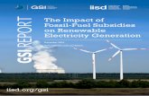 The Impact of Fossil-Fuel Subsidies on Renewable Electricity Generation · 2016-01-18 · GSI REPRT DECEMBER 2014 The Impact of Fossil-Fuel Subsidies on Renewable Electricity Generation