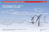 Managing the risk in renewable energy - Swiss Re0bb55d9a-68ba-4997-aefb... · 2019-06-04 · Managing the risk in renewable energy is an Economist Intelligence Unit report that discusses