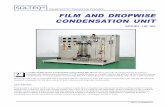 Equipment for Engineering Education FILM AND DROPWISE ...solution.com.my/pdf/HE163(A4).pdf · surface. Steam may condense in two different manners--filmwise or dropwise. For the same