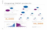 Ongoing SNSF projects · Austria Australia Canada Netherlands Spain Italy Network activities* 1297 Fellowships abroad 453 Joint projects with international partners 218 International