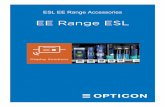 EE Range ESL - Opticon USA EE Range... · Rail for Linde, Storebest and . Tegometall shelf system. Length: 1000mm Material: PVC. 2 angle positions Must be used in combination with