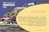 Mid-term Evaluation of the Project “Strengthening the ... · Mid-term Evaluation of the Project “Strengthening the Environment, Forestry and Climate Change Capacities of the Ministry