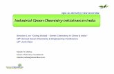 Industrial Green Chemistry initiatives in Indiaindustrialgreenchem.com/pdf-docs/industrial-green... · Industrial Green Chemistry initiatives in India Session 1 on “Going Global