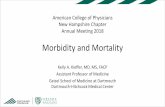 Morbidity and Mortality · American College of Physicians New Hampshire Chapter Annual Meeting 2018 Morbidity and Mortality Kelly A. Kieffer, MD, MS, FACP Assistant Professor of Medicine