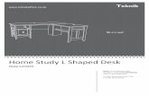 Home Study L Shaped Desk - Teknik Office · 2017-03-09 · Home Study L Shaped Desk Model 5412320 Sit and surf. Teknik. Table of Contents Assembly Tools Required 3 4 5-32 41 ... Step