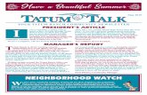 YOUR TATUM RANCH COMMUNITY NEWSLETTER PRESIDENT’S … · 2019-12-18 · 2TATUM RANCH May 2019 TATUM RANCH GARAGE SALES T he next community-wide garage sale is scheduled for October