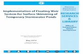 Implementation of Floating Weir System for Surface ...The study shows several available technologies for pond skimming. The pond and skimmer design manages a 2-year, 24-hour rainfall