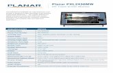 Planar PXL2430MW - Davan Display · 2015-07-30 · Planar PXL2430MW 24" Touch Screen Monitor The Planar® PXL2430MW 24" LED dual-touch LCD monitor is designed to take advantage of