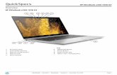 QuickSpecs HP EliteBook x360 1030 G4h20195.Technology, 8 MB L3 cache, 4 cores)3,4,5,6 Intel® Core i5-8365U vPro processor with Intel® UHD Graphics 620 Graphics (1.6 GHz base frequency,