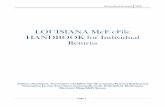 LOUISIANA MeF eFile HANDBOOK for Individual Returnsrevenue.louisiana.gov/Miscellaneous/TY18MeFPersonalTax... · 2018-08-23 · State and Local Tax Forms and Instruction Booklet, which