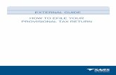 EXTERNAL GUIDE HOW TO EFILE YOUR PROVISIONAL TAX RETURN · EXTERNAL GUIDE HOW TO EFILE YOUR PROVISIONAL TAX RETURN IT-PT-AE-01-G02 REVISION: 3 Page 5 of 18 2.4 If you are registering