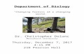 davidgorchov.weebly.com · Web viewDepartment of Biology “Changing forests in a changing world.” Dr. Christopher Dolanc Mercyhurst University Thursday, December 7, 2017 4:15 PM