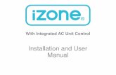 Installation and User Manual · AC Unit Config R/Air Master Aones Economy HIGH 27.0 LOW 19.5 Lock AC Unit . 3.0 User manual • To get back to the Home screen at any time press. •