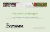 Arizona School Finance Summary Manual - Amazon S3 · the Director of Education Programs or an AASBO staff member. AASBO is an organization that is dependent upon the service of its