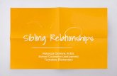 Sibling Relationships - HCPS Blogsblogs.henrico.k12.va.us/rbozmore/files/2013/11/Siblings-presentation.pdfSiblings Without Rivalry by Adele Faber How to Talk So Kids Will Listen by