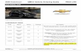 2020 CHEVROLET GMCC Vehicle Ordering Guide TRAX LHD · 2020 CHEVROLET GMCC Vehicle Ordering Guide TRAX LHD 1st Edition GENERAL MOTORS DE MEXICO, S. DE R.L. DE C.V. December 2018 Reserves