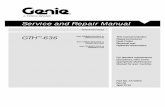 Service and Repair Manual - Geniemanuals.gogenielift.com/Parts And Service Manuals/data...Service and Repair Manual Serial Number Range GTH -636 from GTH0615H-10001 to GTH0616H-10742