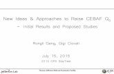 New Ideas & Approaches to Raise CEBAF Q0 Initial Results ... · New Ideas & Approaches to Raise CEBAF Q 0 - Initial Results and Proposed Studies Rongli Geng, Gigi Ciovati July 15,