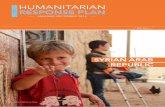 HUMANITARIAN...In addition to these strategic objectives, the HRP will reinforce the response capacity of national humanitarian actors1, ensure appropriate humanitarian response through