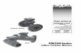 Inline Turbine Meters FTB-700 Series - Omega Engineering · carbon steel tubing, or stainless steel tubing. The turbine insert on carbon meters is machined from a stainless steel