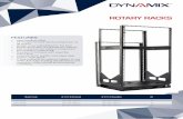 FEATURES - dynamix.co.nz · ROTARY RACKS  |  Integrated Ball Bearing Base Position Lock Pin Release Levers Lacing Bars For Cable Management