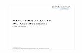 ADC-200/212/216 PC Oscilloscopes - Mantech TECH.pdf · ADC-200/100) and high-resolution converters (eg ADC-216). These devices take sequences of voltage measurements and feed the