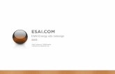 ESAI - mattlaurence.com · ESAI corporate umbrella as the primary entity, a clean new look, a sign post to who we are/what we do, a clear distinction between Power and Energy LLC,