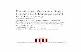 Business: Accounting, Finance, Management & …Business: Accounting, Finance, Management & Marketing Abstract Book From the 9 th Annual International Conference on Business: Accounting,