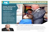 THE STEAM EXPRESS TRAILER - Klein Independent School … Board...Mobile App With the mobile app, you will have quick and easy access to features like the district directory, Parent