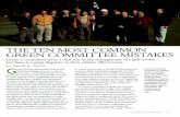 THE TEN MOST COMMON GREEN COMMITTEE …gsr.lib.msu.edu/2000s/2003/030901.pdfTHE TEN MOST COMMON GREEN COMMITTEE MISTAKES Green Committees serve a vital role in the management of a