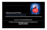 Abdominal Pain - gastrodev.orggastrodev.org/aga/assets/nppa-2012/Session1/Abdominal_Pain-_Kosinski.pdf · Abdominal Pain Assessment and Diagnosis Lawrence R. Kosinski,MD,MBA,AGAF
