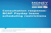 Consultation response: BCAP Payday loans ... BCAP Payday loans scheduling restrictions Clearly, television