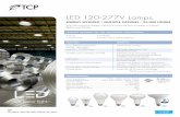LED 120-277V Lamps...LED 120-277V Lamps ENERGY EFFICIENT • MULTIPLE OPTIONS • 25,000 HOURS TCP’s LED Universal Voltage 120-277V lamps are now available in A-lamps, BR30s, and