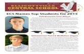 ECS Names Top Students for 2015 - Ellicottville …...bule that will provide improved safety and be energy efficient. Collectively ECS students in 2014 grades 3-8 ELA and Math Testing