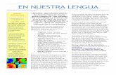 EN NUESTRA LENGUA - University of Michigantsatter/ENLEnglish/En Nuestra Lengua English/CLASSES_files...EN NUESTRA LENGUA Otoño 2015: 21 noviembre del 2015 Volumen 6, Número 1 SESIONES