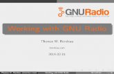 Working with GNU Radio - FOSDEM · 2014-10-24 · George Antheil Thomas W. Rondeau (trondeau.com) Wrkingo with GNU Radio 2014-02-01 4 / 16. The Idea Player Piano Thomas W. Rondeau