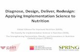 Diagnose, Design, Deliver, Redesign: Applying ...mini-university.com/wp-content/uploads/2017/09/170826...Diagnose, Design, Deliver,Redesign: Applying Implementation Science to Nutrition