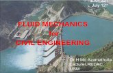 FLUID MECHANICS for CIVIL ENGINEERINGredac.eng.usm.my/EAH/EAH221/EAH 221-20100714.pdf · FLUID MECHANICS. for . CIVIL ENGINEERING. Dr H Md Azamathulla. Lecturer,REDAC, USM. Solid